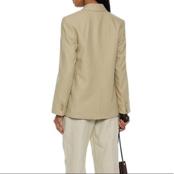 NWT VINCE Women's Double-breasted Twill Blazer - Picture 3 of 7